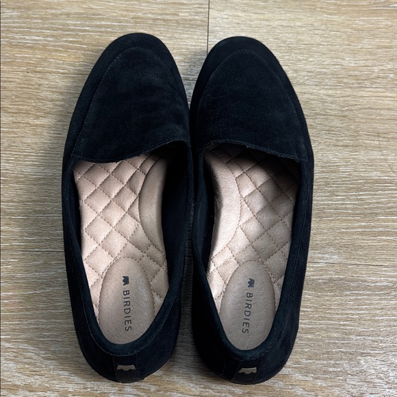 Birdies Vesper Black Suede Loafer Flats Smoking Slipper Size 7.5 - Picture 10 of 14